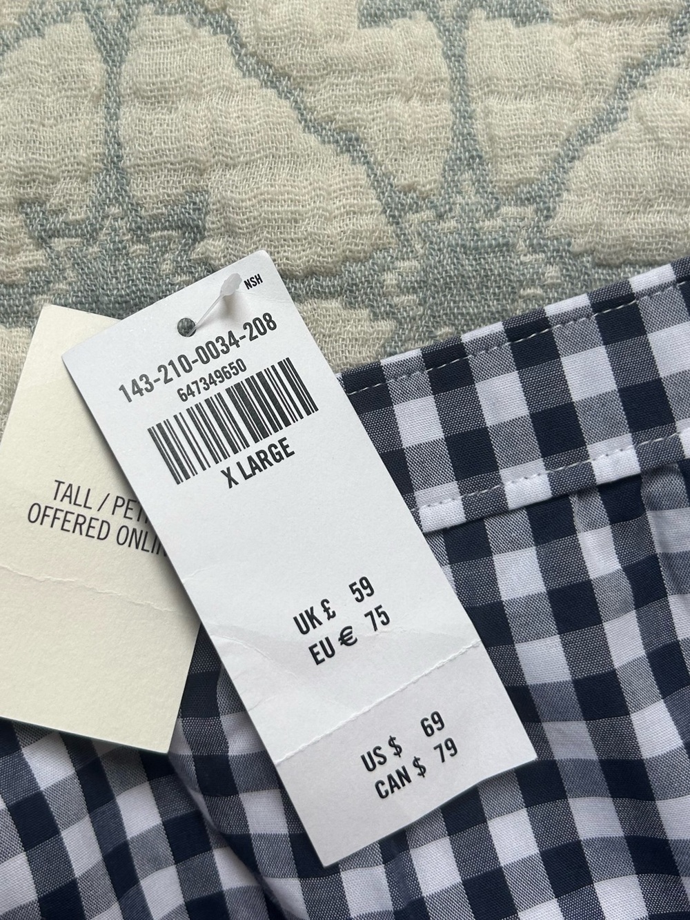 Gingham Skirt - XL - Picture 3 of 5